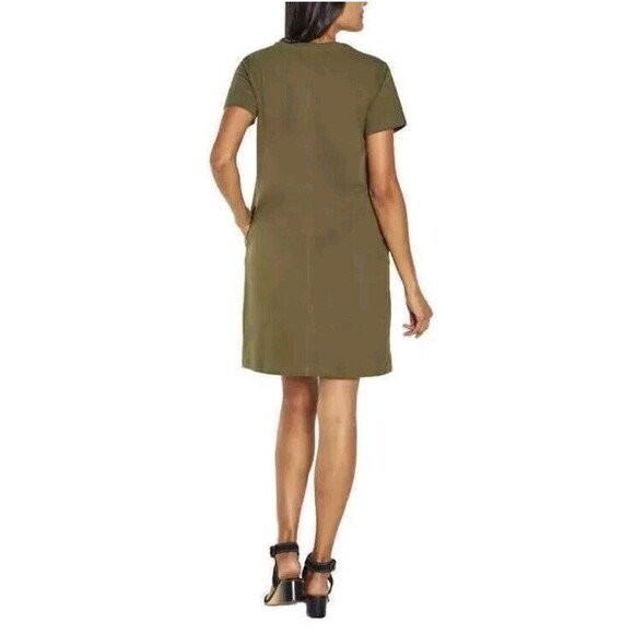 BANANA REPUBLIC 1687116 GREEN SHORT SLEEVE ONE POCKET T-SHIRT DRESS SZ Small - Picture 3 of 9